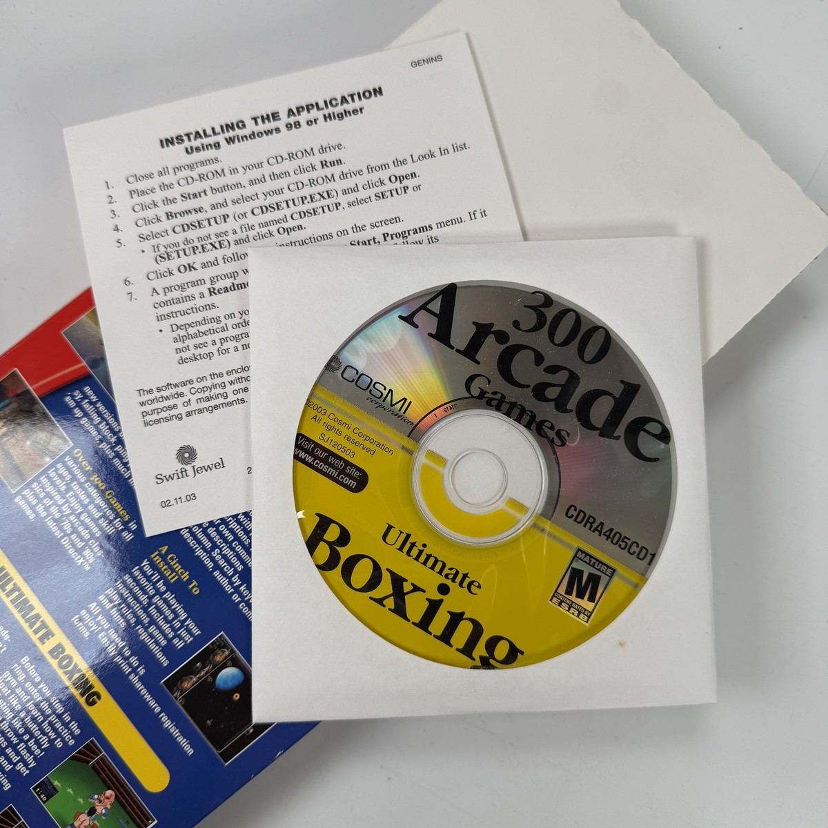 300 Arcade Games & Ultimate Boxing Twin Pak PC CD-ROM Windows XP