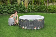 Lay-Z-Spa Aruba AirJet Inflatable Hot Tub 2-3 Person Tropical Print Pool 60061