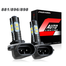 For Dodge RAM 1500 2500 3500 1999-01 LED Fog Lights Bulbs 6000K White 881 885