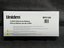 Uniden BPS100 Li-Ion Battery, Replacement Battery Model SDS100 True I/Q - NIB