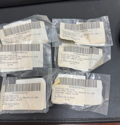 New Old Stock M85049/31-18W Sunbank Adapter Cable Clamp LOT OF 6