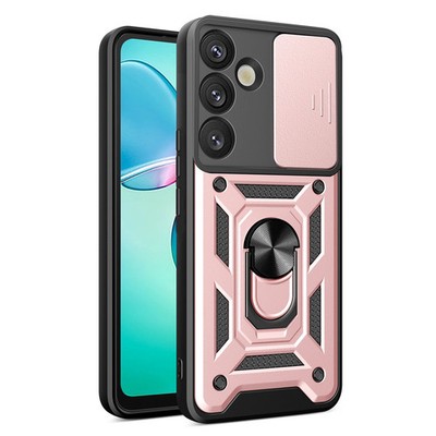 HURTEL HYBRID ARMOR CAMSHIELD CASE FÜR SAMSUNG GALAXY S25+ MIT ABDECKUNG
