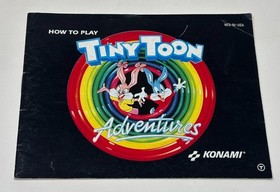 NES Nintendo - Tiny Toon Adventures w/ Manual & Dust Cover - Tested Konami 1991