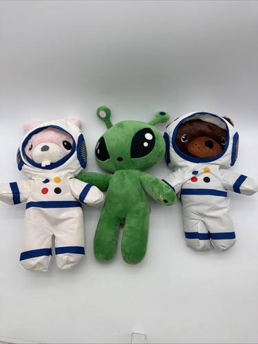 AFTONSPARV Alien Astronauts Plush Lot 12” Bunny Bear