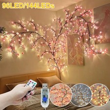 96/144 LED Cherry Blossom Tree Lights 8 modes Bendable Branch USB Fairy Light