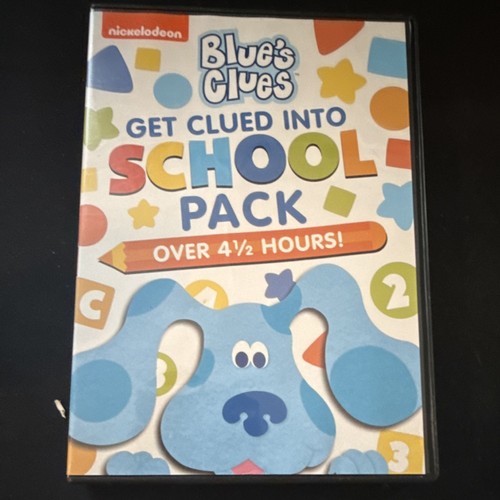 Nickelodeon Blue's Clues Get Clued Into School Pack DVD Box Set Full Screen Dol…