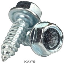 HEXAGON SELF TAPPING SCREWS FLANGED HEX ZINC PLATED TAPPERS 6g 8g 10g 12g 14g