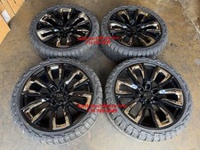 24 Inch Fr207 Black Chrome Wheels 33 Rt Tires Yukon Sierra Tahoe Silverado 24 Inch Fr207 Black Chrome Wheels 33 Rt Tires Yukon Sierra Tahoe Silverado