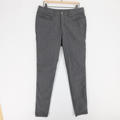 Lululemon ABC Pants Mens 32 Gray Heather Stretch 5 Pocket Skinny Tech Canvas