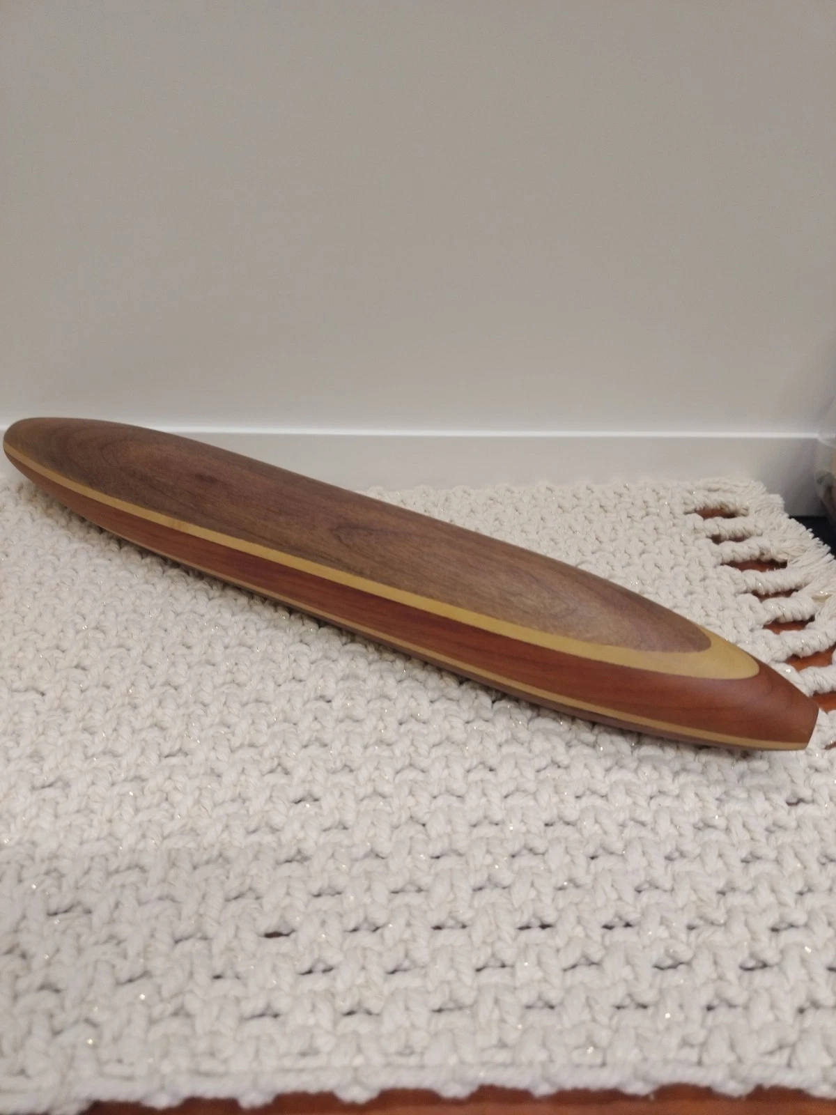 Hand-turned Triwood French Rolling Pin 17 Inches Long Great Condition