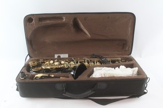 Eastrock Alto Saxophone Vintage Instrument w/ Hardcase Reeds & Accessories