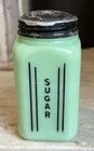 McKee Jadeite Jadite Skokie Green Milk Glass Vertical Lines Sugar Range Shaker