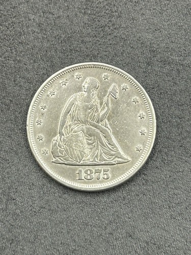 1875-P Twenty Cent Silver Piece XF/XF+ 20C Short Lived Series - Picture 2 of 12