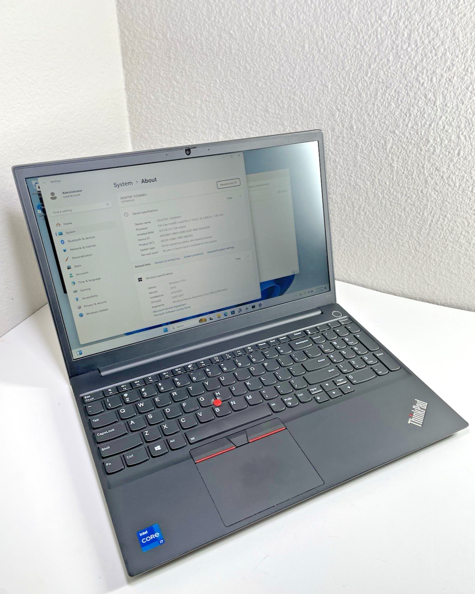 LENOVO ThinkPad E15 Gen2 i7-1165G7 2.8GHz 16GB 512GB SSD Win11Pro