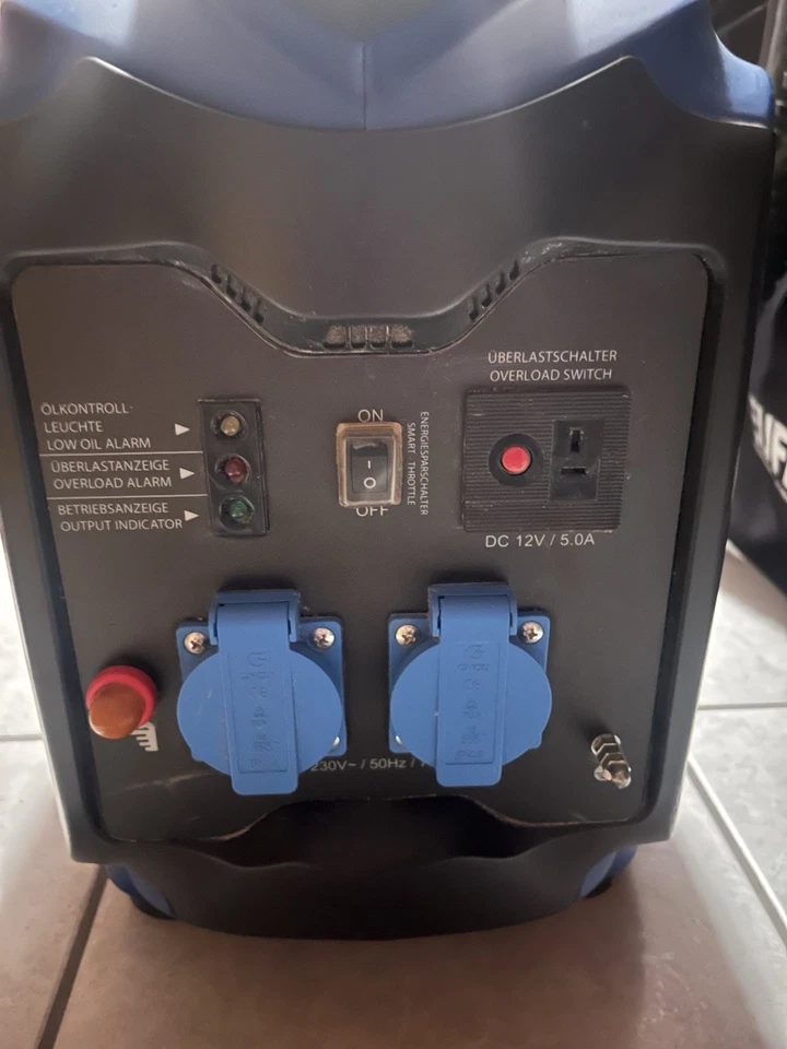 Scheppach Inverter Stromgenerator Stromerzeuger SG2500i | 2x230V | 2000W - 64dB - Bild 4 von 4