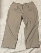 Nine West Women's Houndstooth Print Dress Slacks Size 16 Straight leg