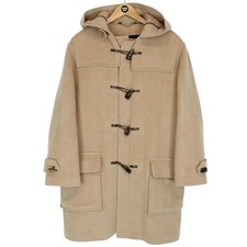 Vintage Burberry London Beige Wolle Dufflecoat