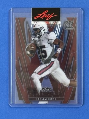 2024 Leaf Metal Football Rookie Harlem Berry Pre-Production Proof 1/1
