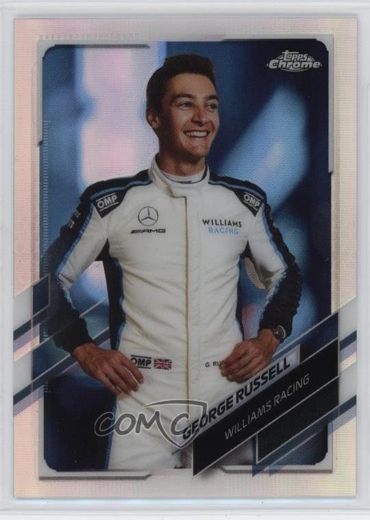 2021 Topps Chrome Formula 1 F1 Racers Refractor George Russell #19 0u06