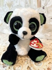 YUMI the PANDA JUSTICE EXCLUSIVE - Ty 6" Beanie Boos - NEW with MINT TAGS Green 