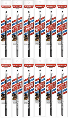 Black Ice Barber Pencil Edge Black Colored Tool For Hairline 12-Pack NEW