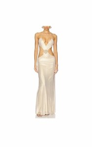 jaded london gold dress Vida Backless Maxi Dress in Gold | Jaded London