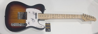 FLESHWATER BAND SIGNED ELECTRIC GUITAR MARISA SHIRAR ANTHONY DIDIO 4X JSA COA