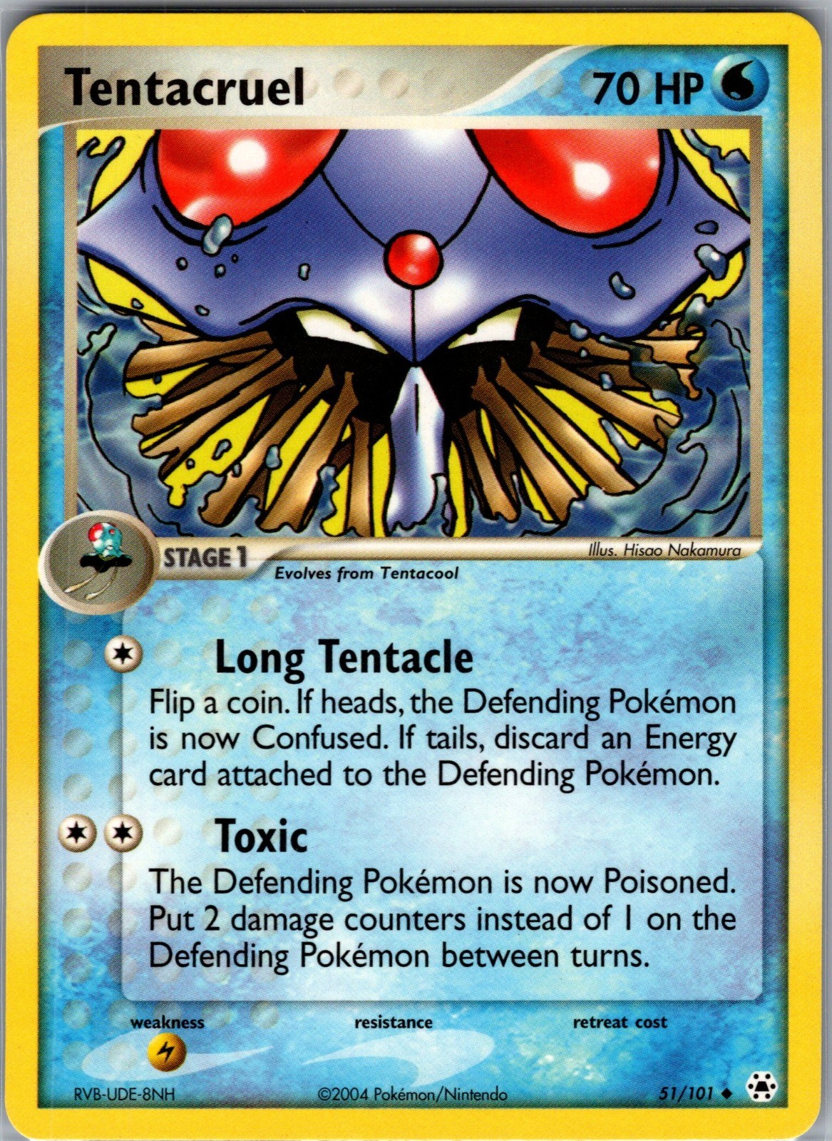 Tentacruel Uncommon Hidden Legends 51/101 NM