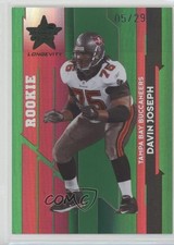 2006 Leaf Rookies & Stars Longevity Rookie Emerald 5/29 Davin Joseph #116 0b5