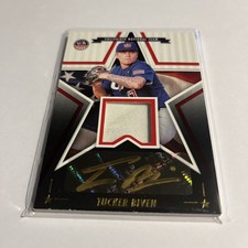 2025 Panini USA Stars & Stripes Tucker Biven GOLD INK Patch Auto #SSM-TB (CL3)