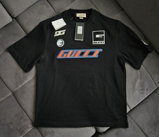 Gucci T Shirt Coastal Skater Boy schwarz Cutton Moto Logo M Neu