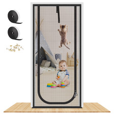 Mypin Upgraded Reinforced Cat Screen Door 38X83 Heavy Duty Pets Proof Screen