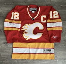 Vintage Calgary Flames Iginla Reebok CCM Hockey Jersey NHL Sz Small Authentic