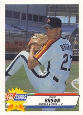 Duane Brown 1993 Fleer ProCards 619 Osceola Astros Baseball Card