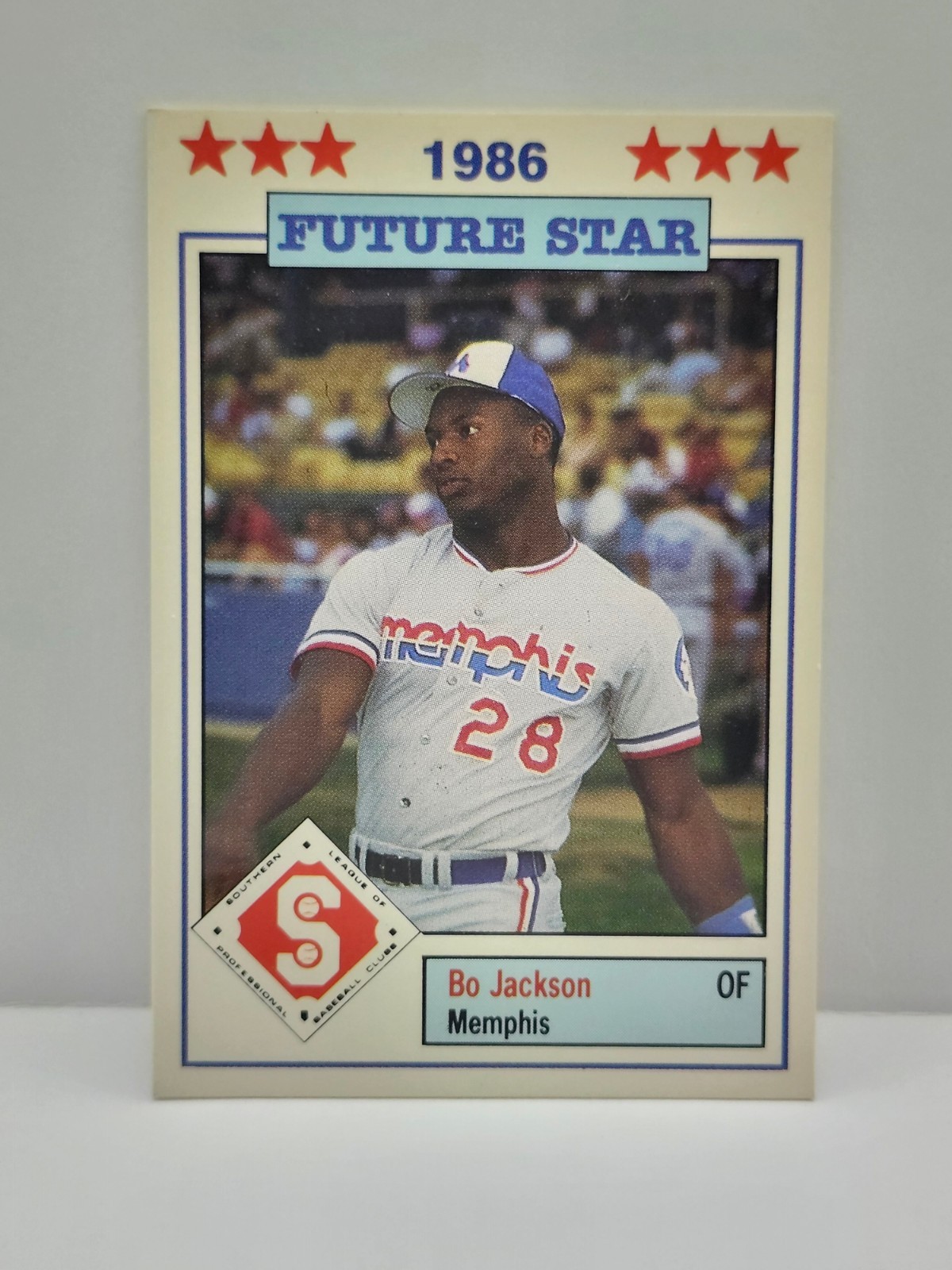 1986 Southern League All-Star Card Set Bo Jackson Future Star #13 Memphis