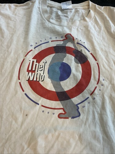 Vintage The Who North American Tour 2000 T Shirt Adult L White Single Stitch - Picture 11 of 11