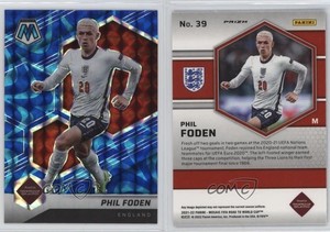 2021-22 Panini Mosaic FIFA Road to World Cup Reactive Blue Prizm Phil Foden #39