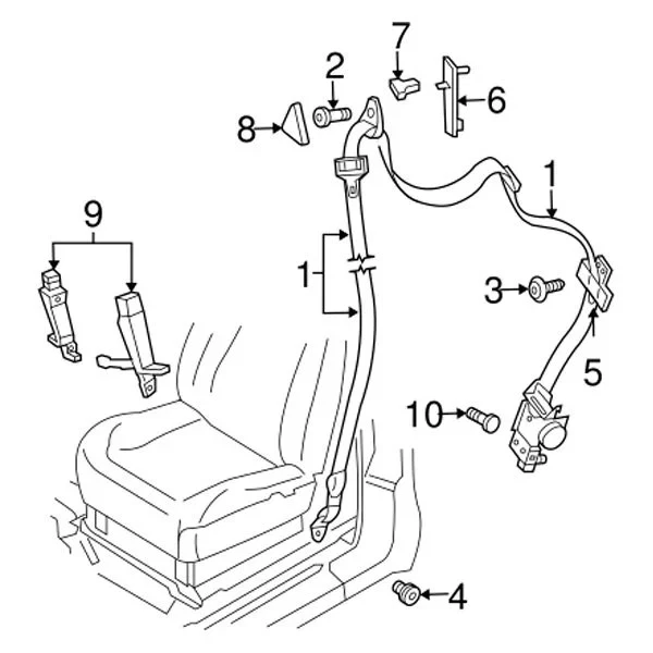 For Dodge Durango 2001-2003 Mopar Hex Head Bolt - Imagem 4 de 4