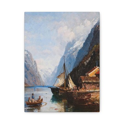 Anders Askevold (1834-1900) Sognefjord - 1893 - Canvas Wall Art