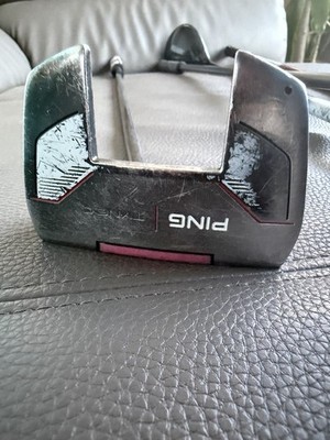 PING  Tyne 4 Mallet Putter Golf Club Super Stroke Grip 1 Black Red Head Shape