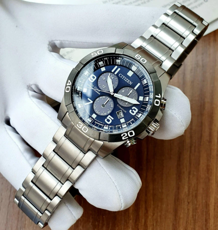 Citizen Brycen Super Titanium Eco-Drive Sport Chronograph Men's Watch BL5558-58L - image 3 of 4