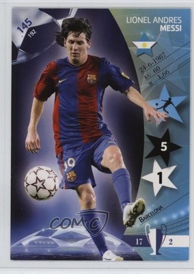 2006-07 Panini UEFA Champions League Trading Cards Lionel Messi #145 c4m