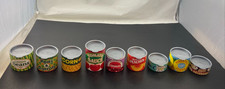 Melissa and Doug 9 Pretend Toy Food Cans w/Lids Fruits Vegetables