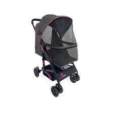 22” Buddy Buggies Foldable Pet Stroller - Shock Absorbing Frame with Storage ...