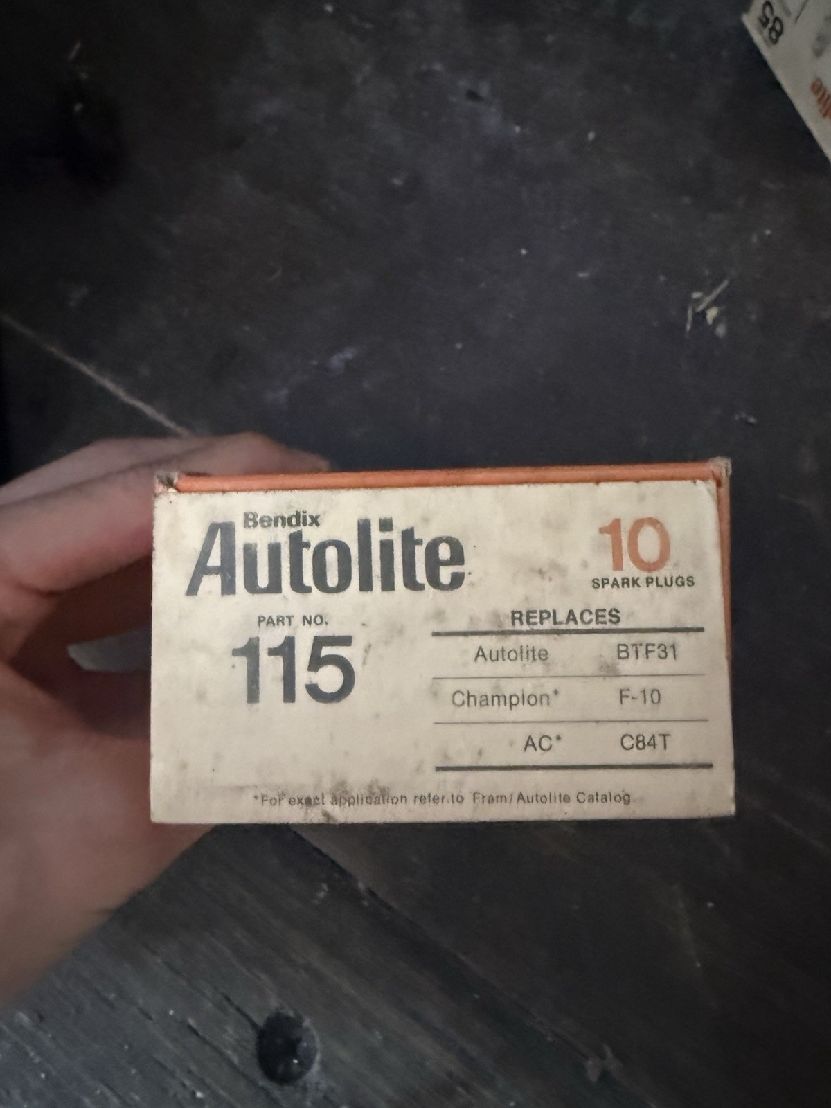 NOS Vintage Autolite 115 Spark Plugs Box of 10 Replaces Champion