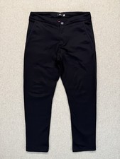 Rapha Transfer Trousers Mens XS Black Wool Blend Commuter Pants Cropped