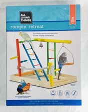 Bird Swing Perch Swing Platform Rompin  Retreat Playground Stairs Toys 14X10X10