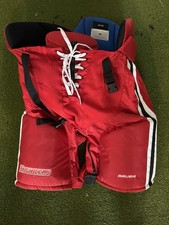 NCAA Pro Stock Bauer Hockey Pants RPI Men’s Size Medium Ice Hockey D1 Pro Stock