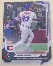 2026 TOPPS NOW WBC DARELL HERNAIZ  INCREDIBLE WALK OFF HR!!!