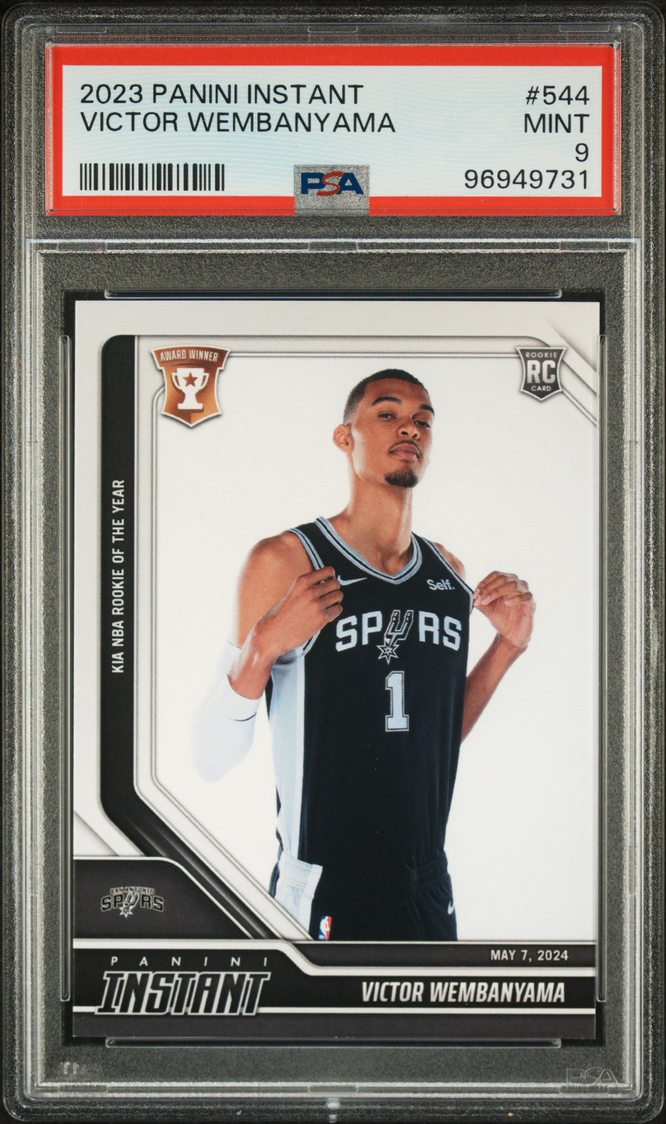2023 PANINI INSTANT #544 VICTOR WEMBANYAMA PSA 9